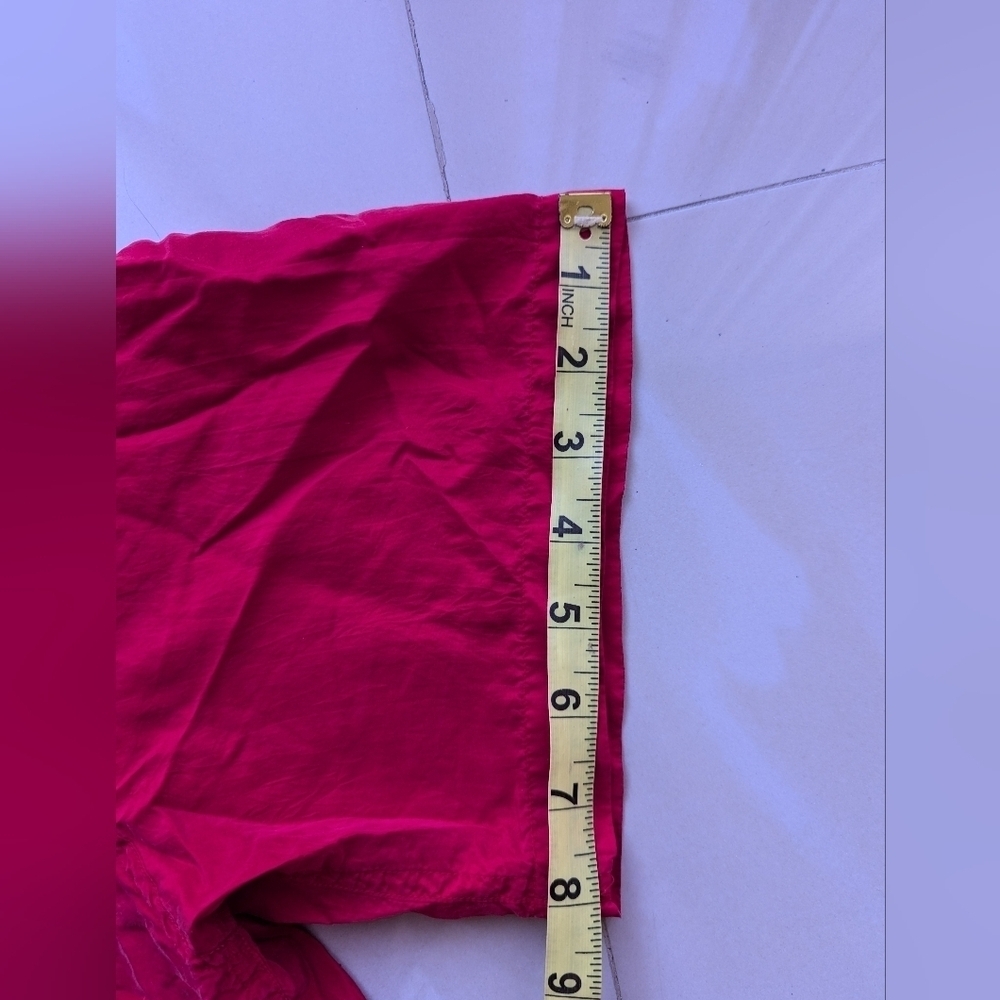 EXPRESS Compagnie Internationale Shirt Sleeve button-down Shirt 100% Silk M - Picture 3 of 14